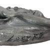 Scultura in Metallo Raffigurante Donna con Bambino Firmata Lovy FB - AUC6681 - immagine 2
