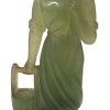 Statua Scultura Donna con Secchio in Giada - AUC6786 - immagine 2