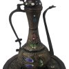Caraffa Orientale Decorata in Rame + 2 Piattini - AUC6853 - immagine 2