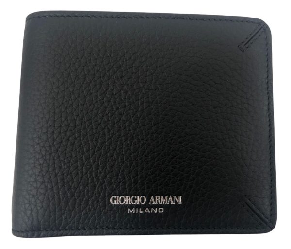 Portafoglio Giorgio Armani Bifold Pelle Bottalata + Scatola - ANC2286 - immagine 3