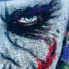 Quadro Dipinto a Mano su Juta Raffigurante Joker + Certificato di Autenticità - ANC2810 - immagine 2