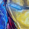 Quadro Dipinto a Mano su Juta Raffigurante Iron Man + Certificato di Autenticità - ANC2811 - immagine 2