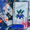 Quadro Dipinto a Mano su Juta Raffigurante Joker + Certificato di Autenticità - ANC2810 - immagine 3