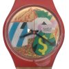 Orologio da Polso Swatch Set Ugo Nespolo Collage Dorè + Silver Patch 1994 - ANC2979 - immagine 4