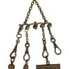 Chatelaine Dorato Anni 40 con Matita Block Notes Pietra dura - AUC7471