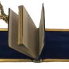 Chatelaine Dorato Anni 40 con Matita Block Notes Pietra dura - AUC7471 - immagine 4