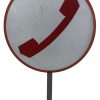 Insegna Cartello Telefono Bianca e Rossa - AUC7474