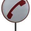 Insegna Cartello Telefono Bianca e Rossa - AUC7474 - immagine 2
