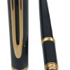 Penna Stilografica Waterman Lacca Nera Rifiniture Oro Pennino M in Oro 18k - AUC7373 - immagine 4