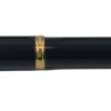 Penna Stilografica Waterman Lacca Nera Rifiniture Oro Pennino M in Oro 18k - AUC7373 - immagine 2