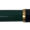Penna Stilografica Pelikan M150 Verde e Nera Rifiniture Oro Pennino M - AUC7380