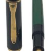 Penna Stilografica Pelikan M150 Verde e Nera Rifiniture Oro Pennino M - AUC7380 - immagine 3