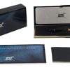 Penna Stilografica Montblanc Nera Rifiniture Oro Pennino F + Scatola  - ANC3236