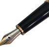 Penna Stilografica Montblanc Nera Rifiniture Oro Pennino F + Scatola  - ANC3236 - immagine 4