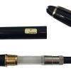 Penna Stilografica Montblanc Nera Rifiniture Oro Pennino F + Scatola  - ANC3236 - immagine 3