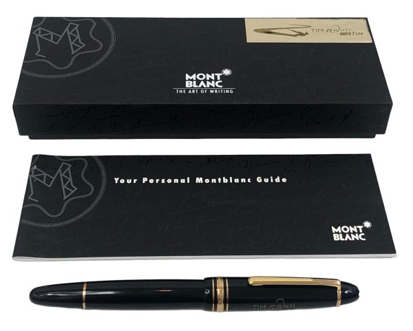 Penna Roller Montblanc Tim Nauti Nera Rifiniture Oro + Scatola - ANC3235