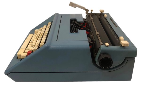 Macchina da Scrivere Olivetti Studio 46 Azzurra - AUC7687 - immagine 2