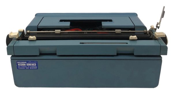 Macchina da Scrivere Olivetti Studio 46 Azzurra - AUC7687 - immagine 4