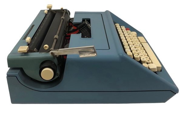 Macchina da Scrivere Olivetti Studio 46 Azzurra - AUC7687 - immagine 3