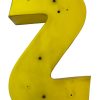 Lettera S Vintage in Plexiglass Nera e Gialla - AUR1221 - immagine 4