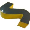 Lettera S Vintage in Plexiglass Nera e Gialla - AUR1221 - immagine 3