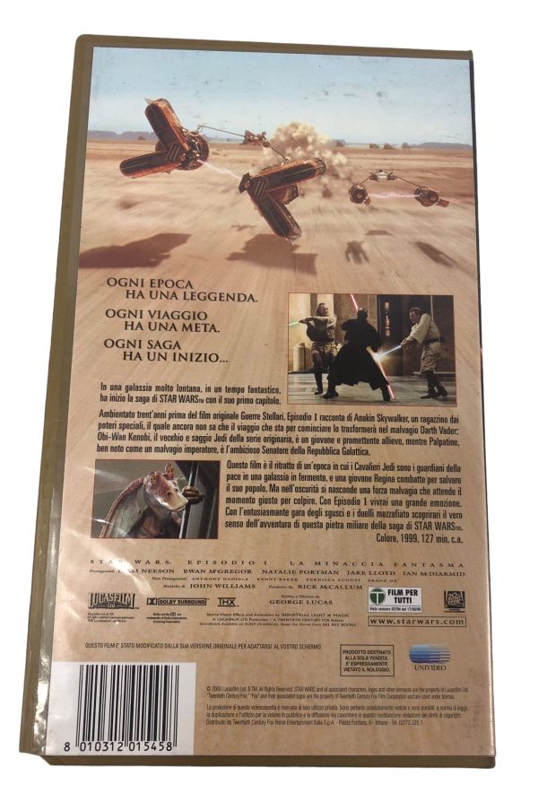 Videocassetta VHS Star Wars La Minaccia Fantasma + Custodia - AUC7689 - immagine 3