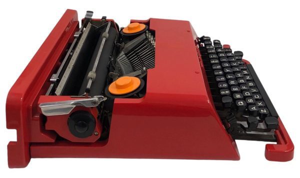 Macchina da Scrivere Olivetti Valentine Rossa + Custodia - AUC7696 - immagine 2