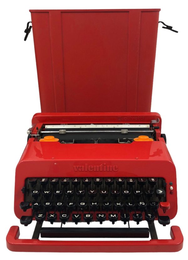 Macchina da Scrivere Olivetti Valentine Rossa + Custodia - AUC7695