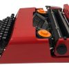 Macchina da Scrivere Olivetti Valentine Rossa + Custodia - AUC7696 - immagine 3