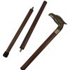 Bastone da Passeggio a Sistema con Boccetta in Legno e Ottone - AUC7717 - immagine 4