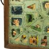 Vassoio Antico Gioco Giro del Mondo in Legno - AUC7719 - immagine 4