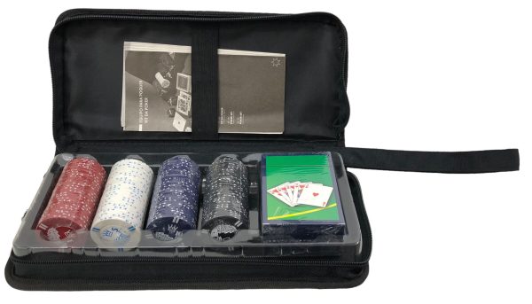 Poker Set 100 Fiches 2 Mazzi di Carte + Custodia  - ANC3257