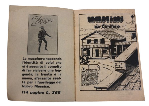 Fumetto Zorro Uomini Da Cimitero L.200 - AUC7810 - immagine 2