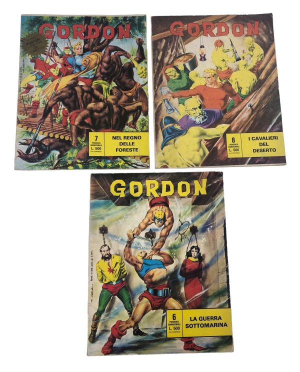 Fumetti Gordon 3PZ N.6 N.7 N.8 L.500 - AUC7815