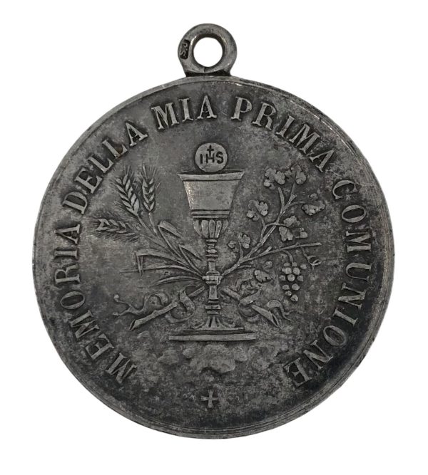 Medaglia Maria Immacolata 1854 Memoria della Mia Prima Comunione - AUC7874 - immagine 2