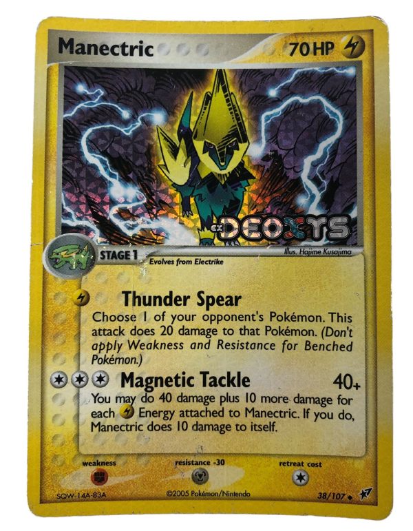 Carta Pokemon Manectric 038/107 Non Comune Reverse Foil (IT) - AUC7851