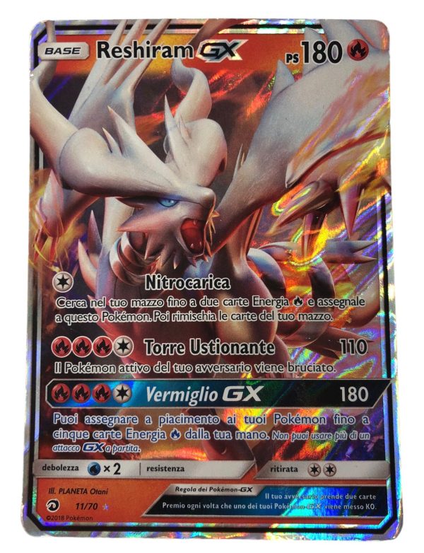 Carta Pokemon Reshiram GX 011/070 (IT) - AUC7857