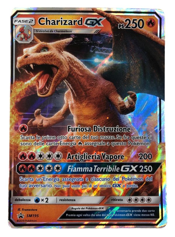 Carta Pokemon Charizard GX Promo SM195 (IT) - AUC7855