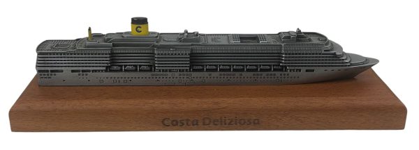 Modellino Costa Deliziosa In Metallo Base in Legno 23cm - AUC7642