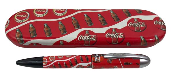 Penna Biro Coca Cola + Custodia in Latta  - AUC7939