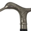 Bastone da Passeggio in Legno con Impugnatura in Metallo Raffigurante Anatra - AUC7950 - immagine 2