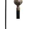 Bastone da Passeggio con Pomello in Metallo Raffigurante Globo Terrestre - AUC7951