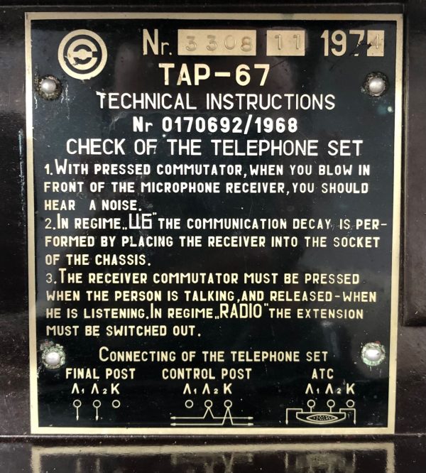 Telefono da Campo Militare TAP.67 - AUC7985 - immagine 4