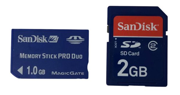 Schede di Memoria SanDisk Memory Stick Pro Duo 1GB + SD Card 2GB - AUC8042