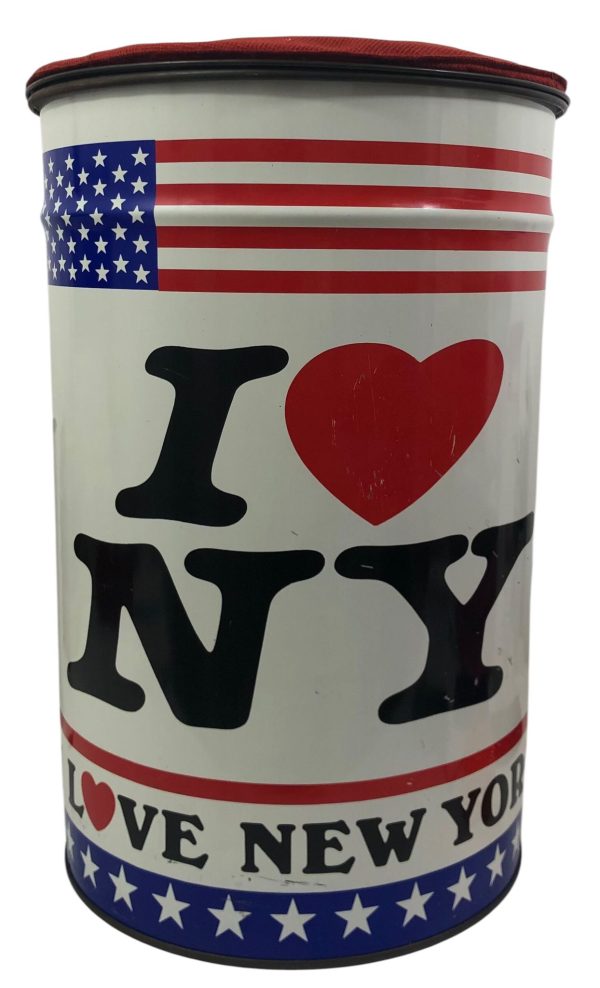 Bidone Contenitore in Latta I Love I Love New York - AUC8053