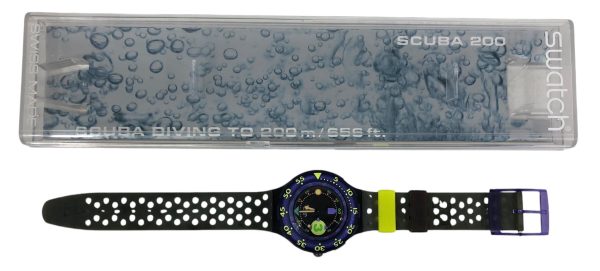 Orologio da Polso Swatch Scuba Captain Nemo SDB101 1992 + Custodia - ANC3328