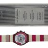 Orologio da Polso Swatch Chrono Navy Berry SCR100 1991 + Custodia - ANC3330