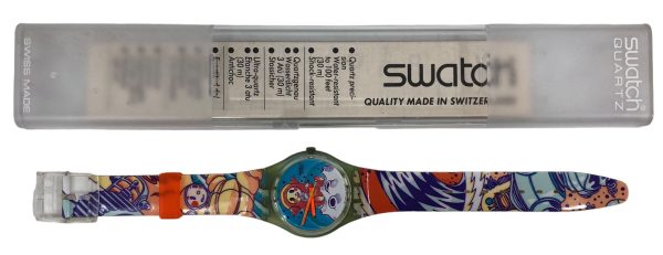 Orologio da Polso Swatch Standard Yuri GG118 1992 + Custodia - ANC3338