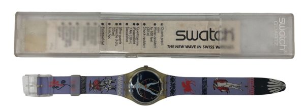 Orologio da Polso Swatch Blue Anchorage GK140 1992 + Custodia - ANC3340 - immagine 3