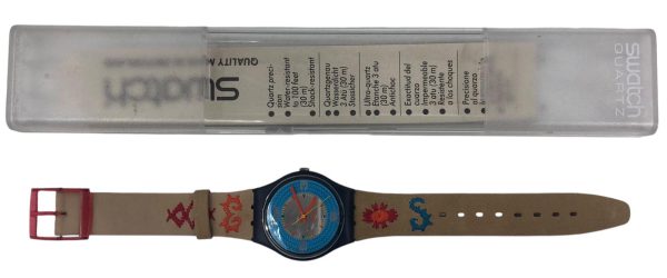 Orologio da Polso Swatch Cancun GN126 1992 + Custodia  - ANC3355